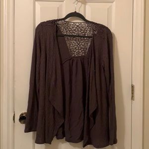 Waffle cardigan